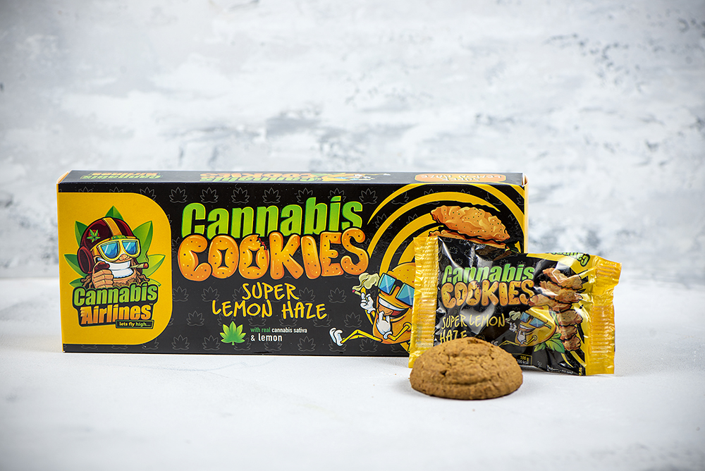 Cannabis Airlines Cannabis Cookies SUPER LEMON HAZE cannaline Highest Quality Hemp and CBD