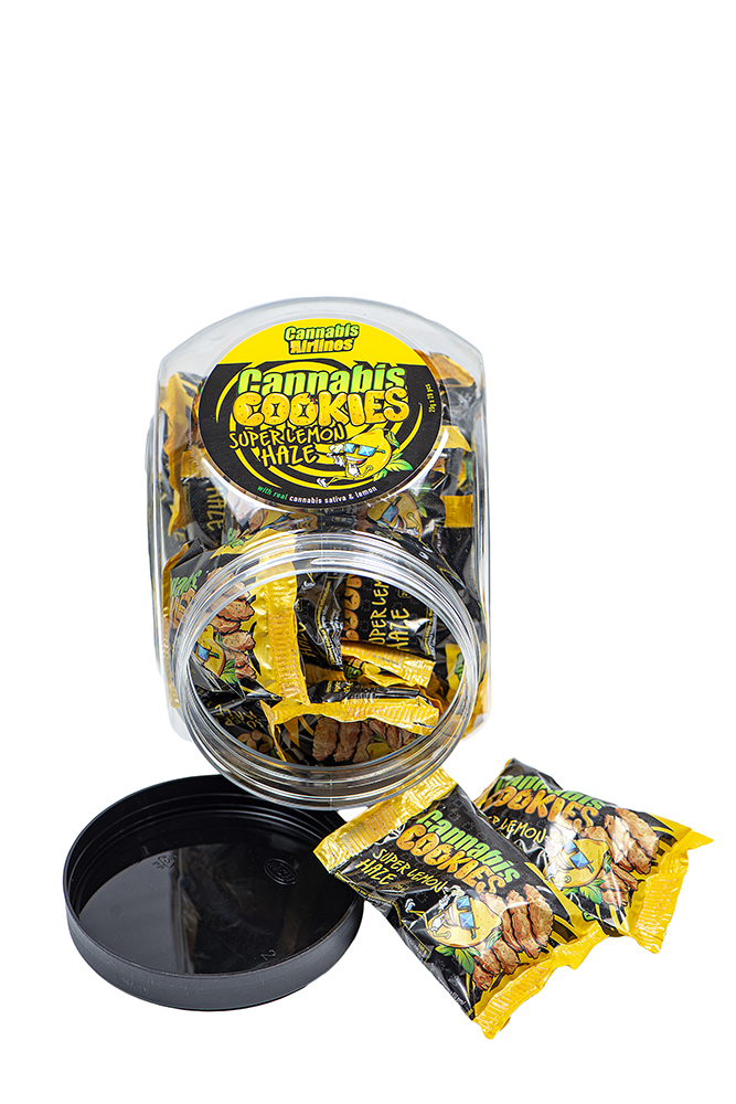 Cannabis Airlines Cannabis Cookies SUPER LEMON HAZE JAR Cannabis Airlines Cannabis Cookies SUPER LEMON HAZE JAR